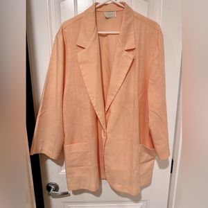 Distinctly Different vintage 1990s peach blazer
